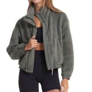 Vuori Sherpa Teddy Jacket Green Size M